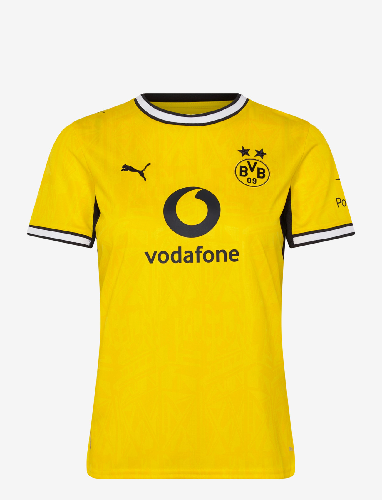 PUMA - BVB Home Jersey Replica W - football shirts - faster yellow-puma black - 0