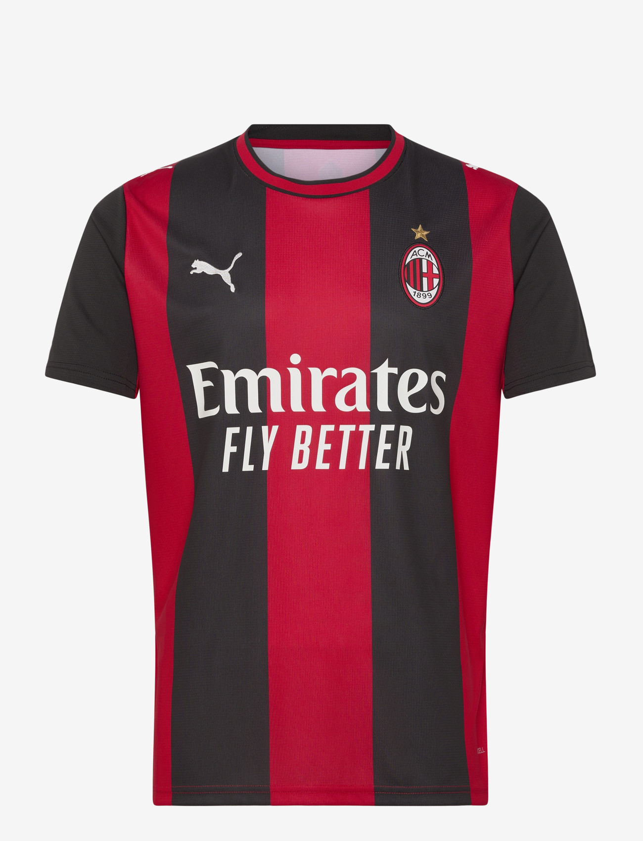 PUMA - ACM Home Jersey Replica - fodboldtrøjer - puma black-for all time red - 0