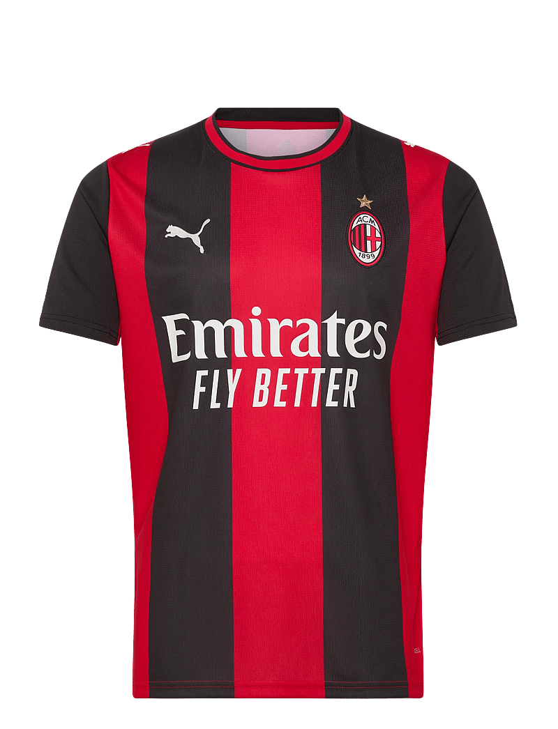 PUMA - ACM Home Jersey Replica - fodboldtrøjer - puma black-for all time red - 0