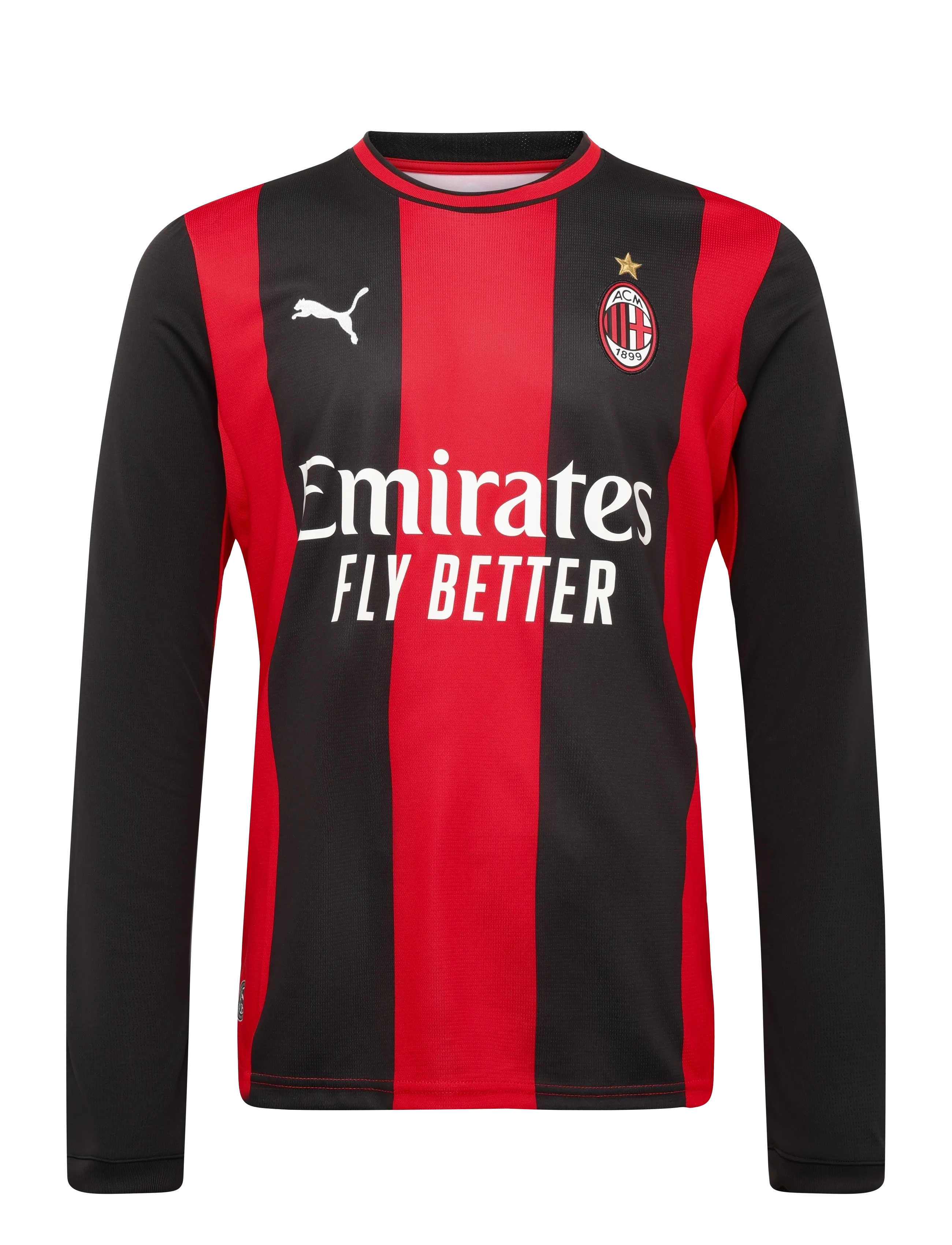 PUMA AC Milan Home Jersey Replica LS - Visa allt - PUMA BLACK-FOR ALL TIME RED / black