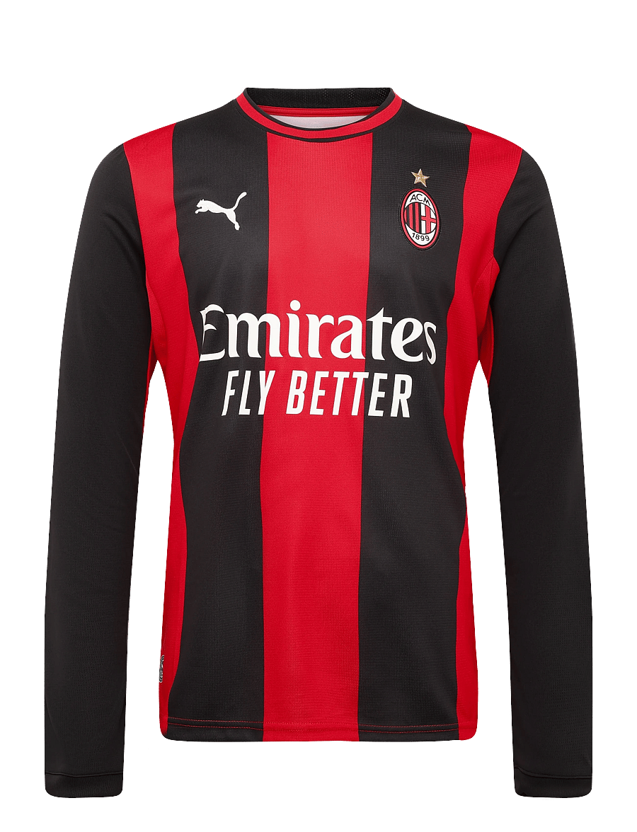 PUMA - AC Milan Home Jersey Replica LS - puma black-for all time red - 0
