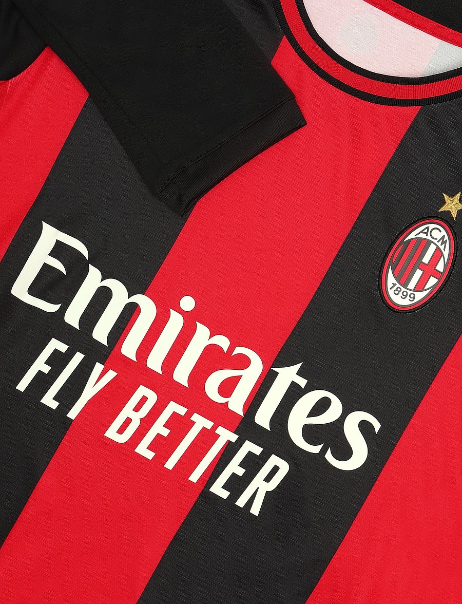 PUMA - AC Milan Home Jersey Replica LS - puma black-for all time red - 2
