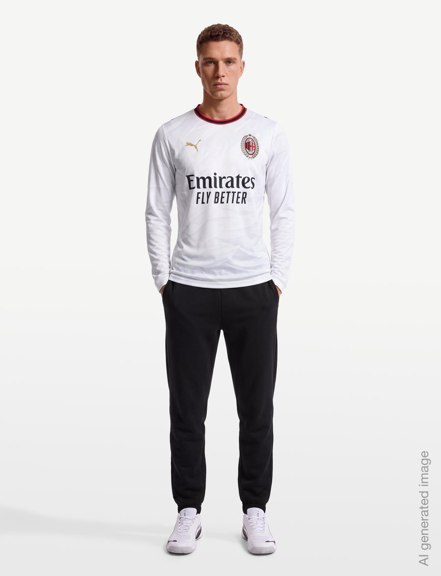 PUMA - AC Milan Away Jersey Replica LS - jalkapallopaidat - puma white-victory gold - 0