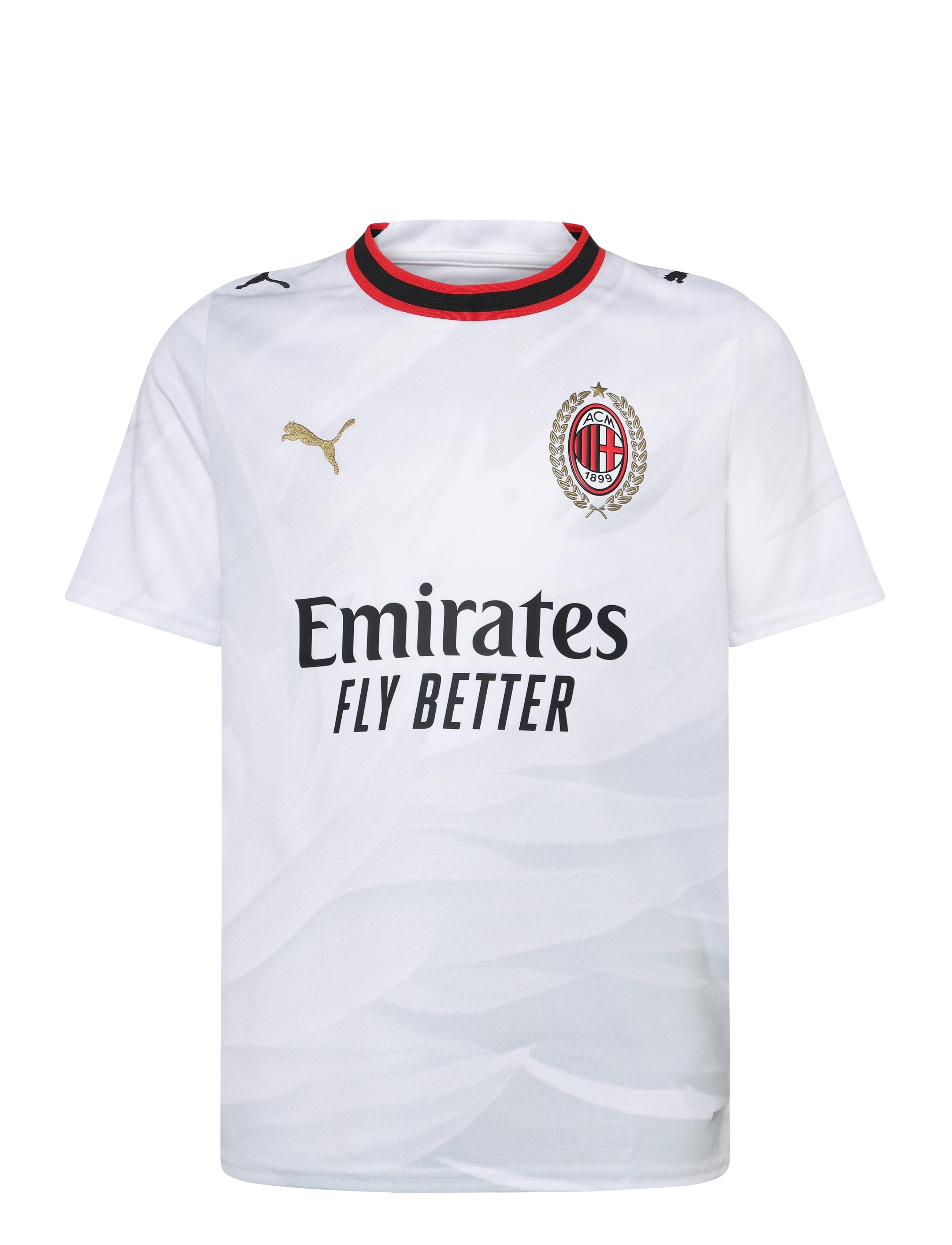 PUMA Ac Milan Away Jersey Replica Jr, Børn, Junior Replica Udebanetrøje, Hvid, Str: 152