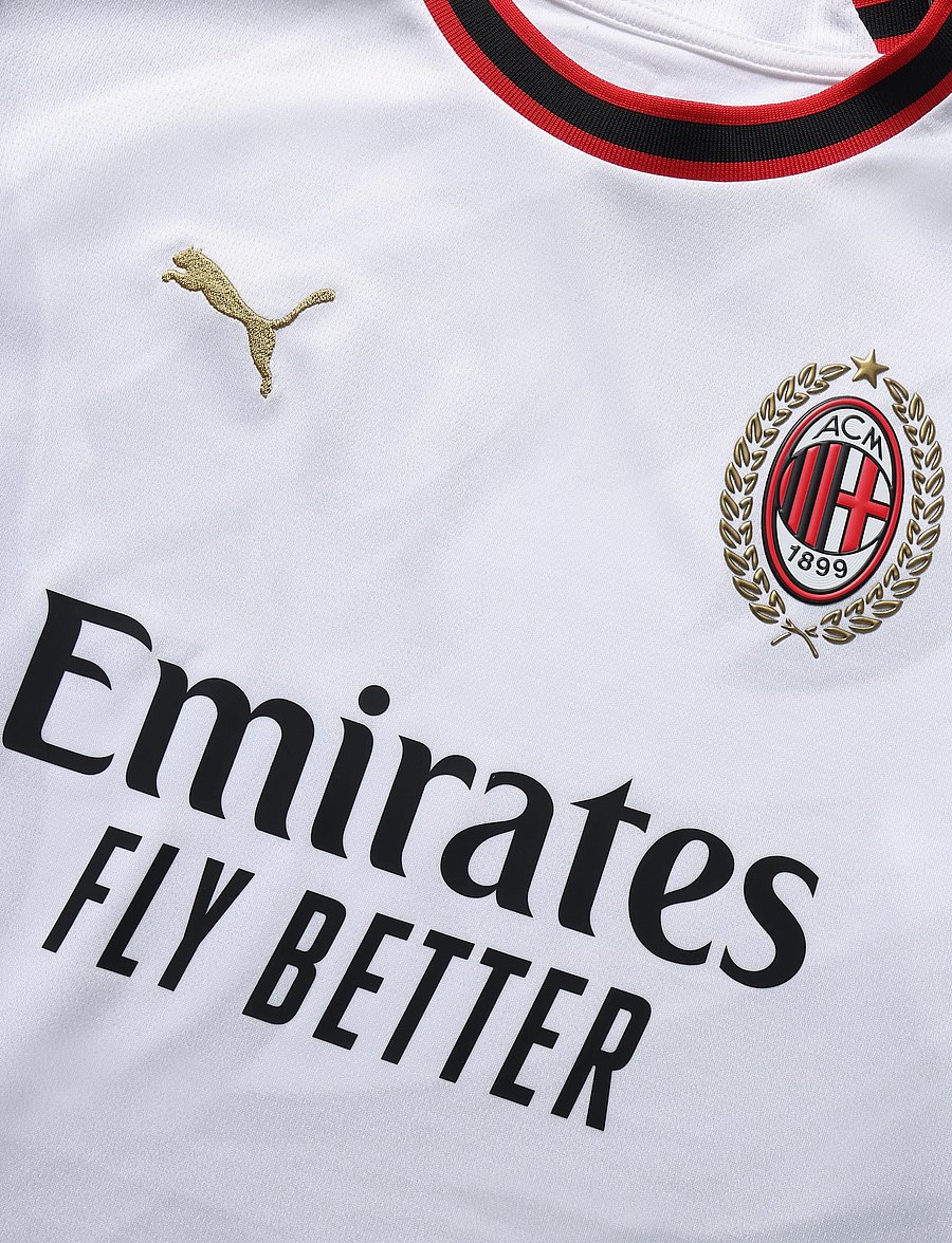 PUMA - AC Milan Away Jersey Replica Jr - sporta topi - puma white-victory gold - 2