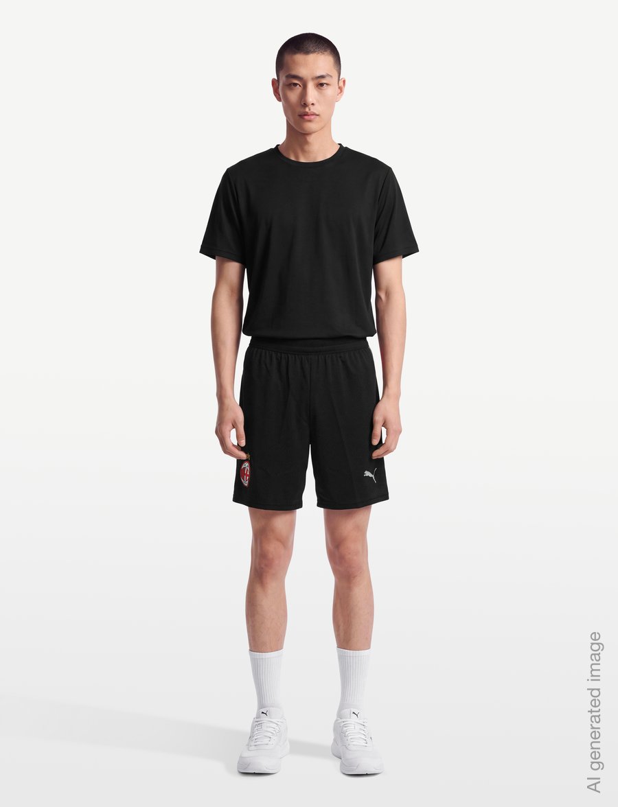 PUMA - AC Milan Shorts Replica - trainingsshorts - puma black-for all time red - 0