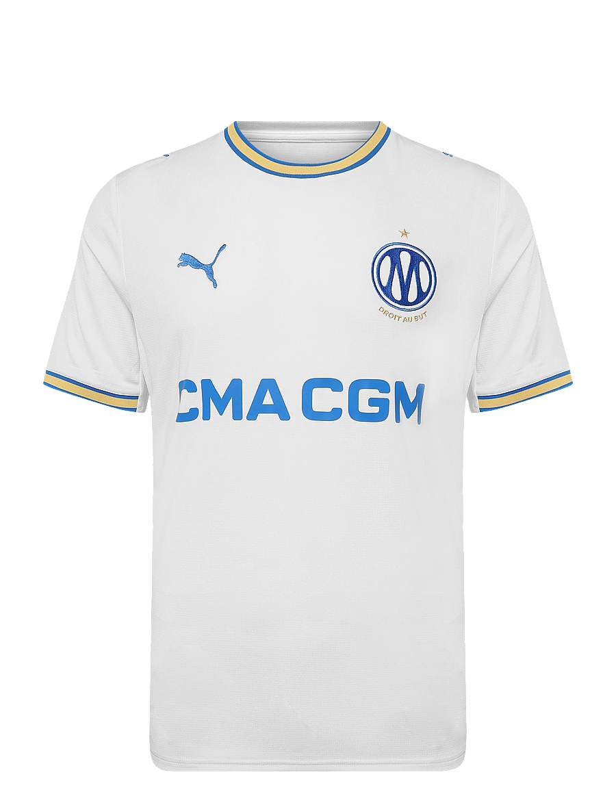 PUMA - Olympique de Marseille 26/27 Home Jersey Men - fußballoberteile - puma white-puma team royal - 0