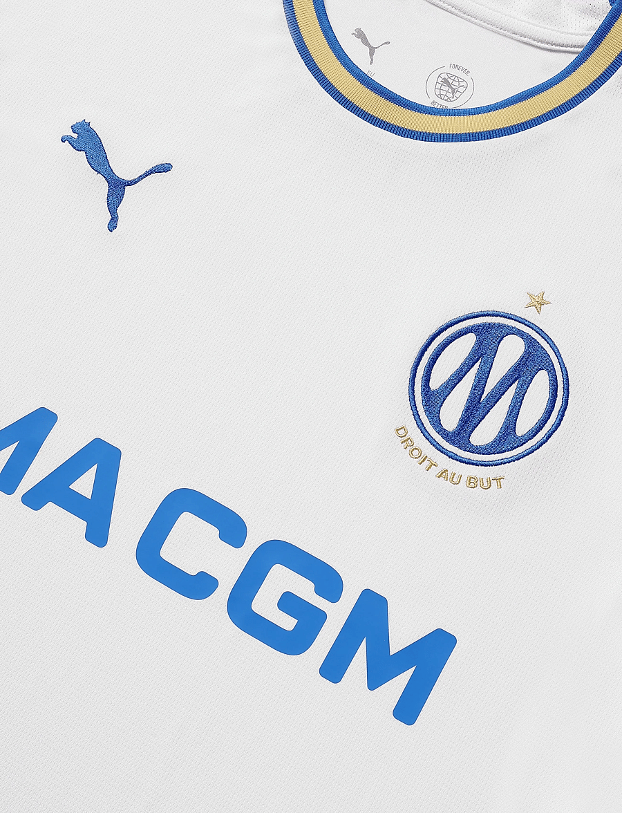 PUMA - Olympique de Marseille 26/27 Home Jersey Men - fußballoberteile - puma white-puma team royal - 2