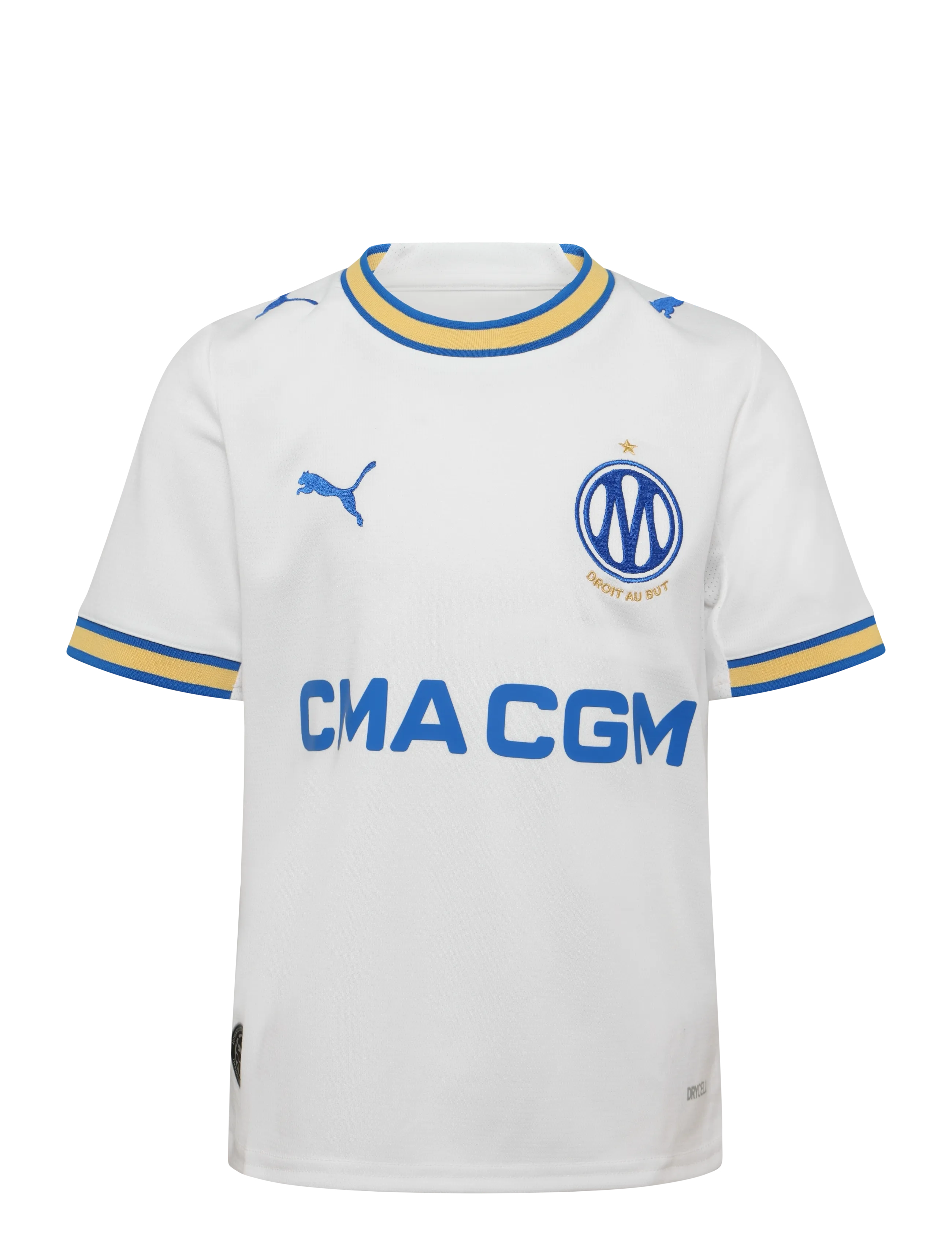 PUMA Olympique De Marseille Home Jersey Replica Jr, 152, T-shirts, Weiß - Football Shirts, Kinder