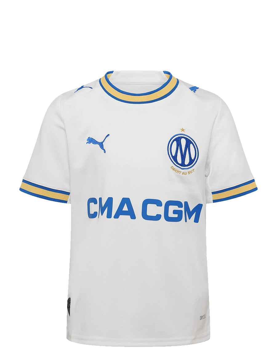 PUMA - Olympique de Marseille Home Jersey Replica Jr - sportoberteile - puma white-puma team royal - 0