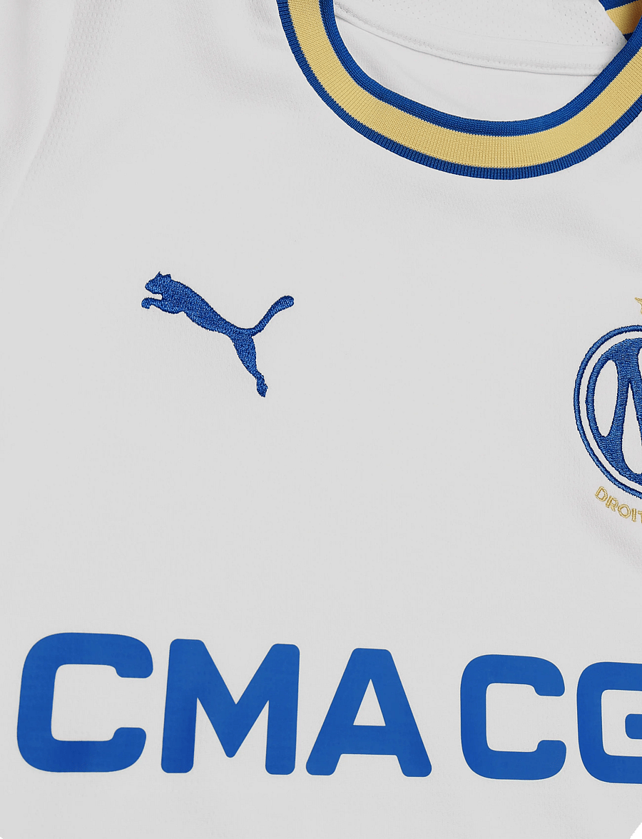 PUMA - Olympique de Marseille Home Jersey Replica Jr - sportoberteile - puma white-puma team royal - 2
