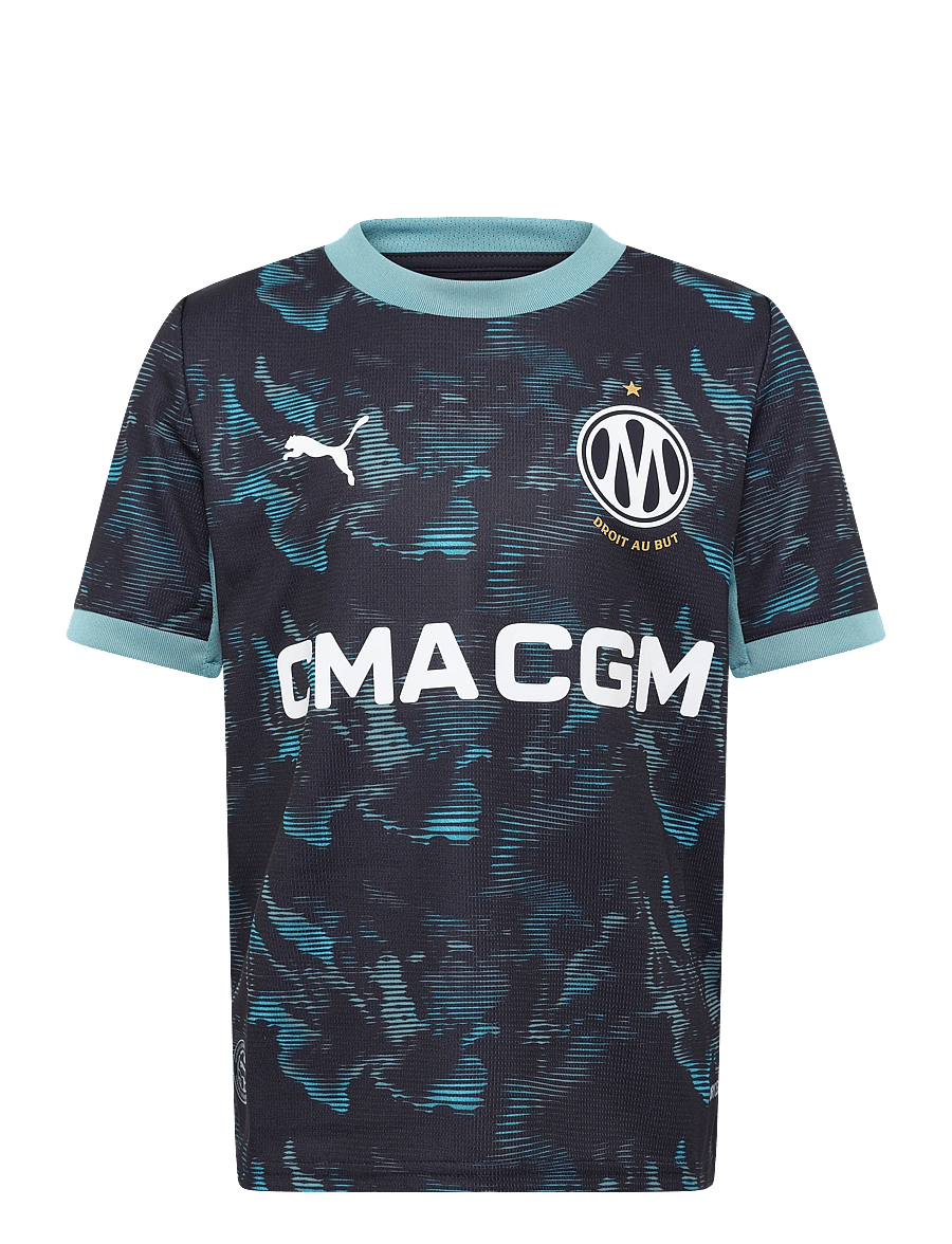 PUMA - Olympique de Marseille Away Jersey Replica Jr - sporttoppar - new navy-baltic sea blue - 0
