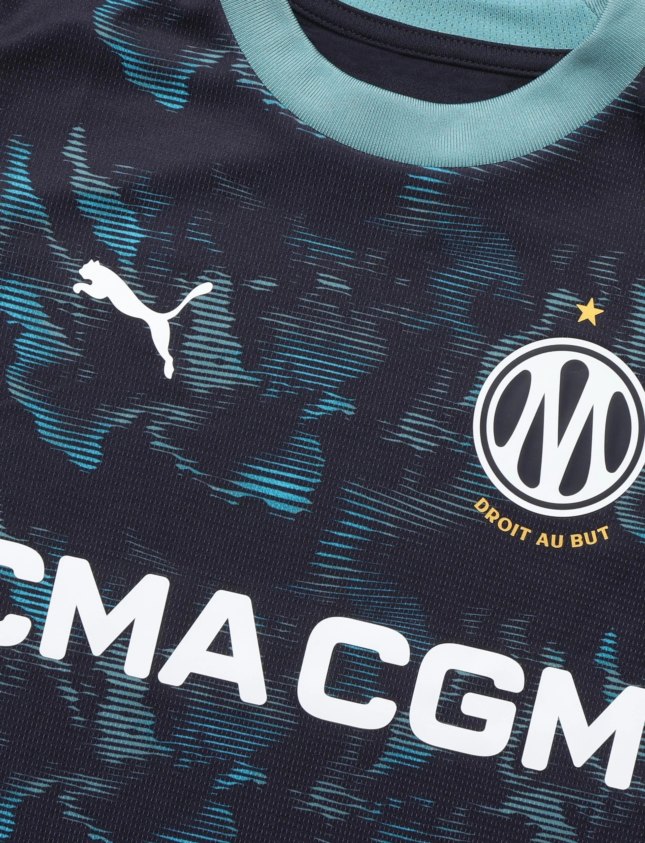 PUMA - Olympique de Marseille Away Jersey Replica Jr - sporttoppar - new navy-baltic sea blue - 2