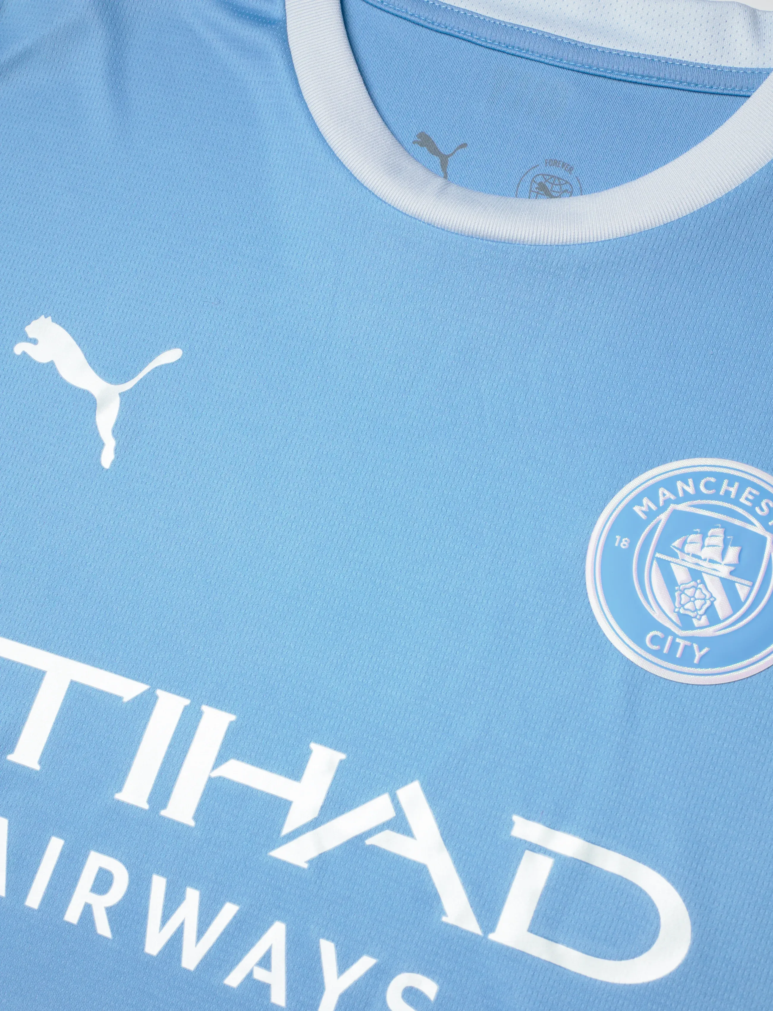 PUMA - Manchester City F.C. Home Jersey Replica - fodboldtrøjer - team light blue-icy blue - 3