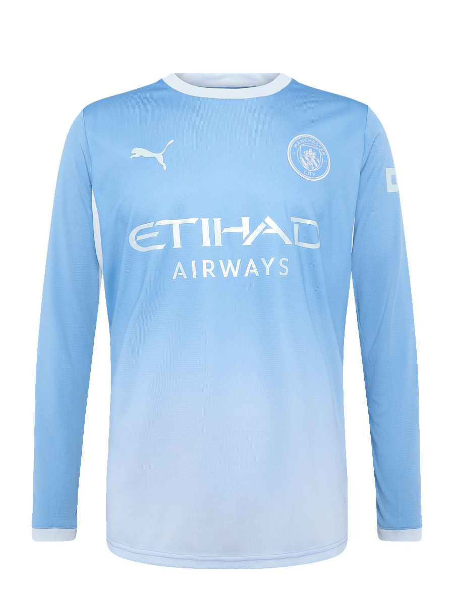 PUMA - Manchester City F.C. Home Jersey Replica LS - fotbollströjor - team light blue-icy blue - 0