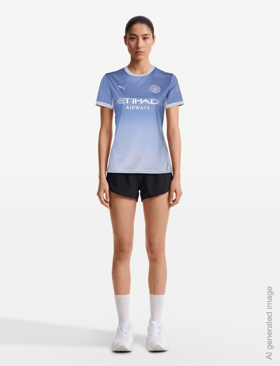 PUMA - Manchester City F.C. Home Jersey Replica W - futbola krekli - team light blue-icy blue - 0