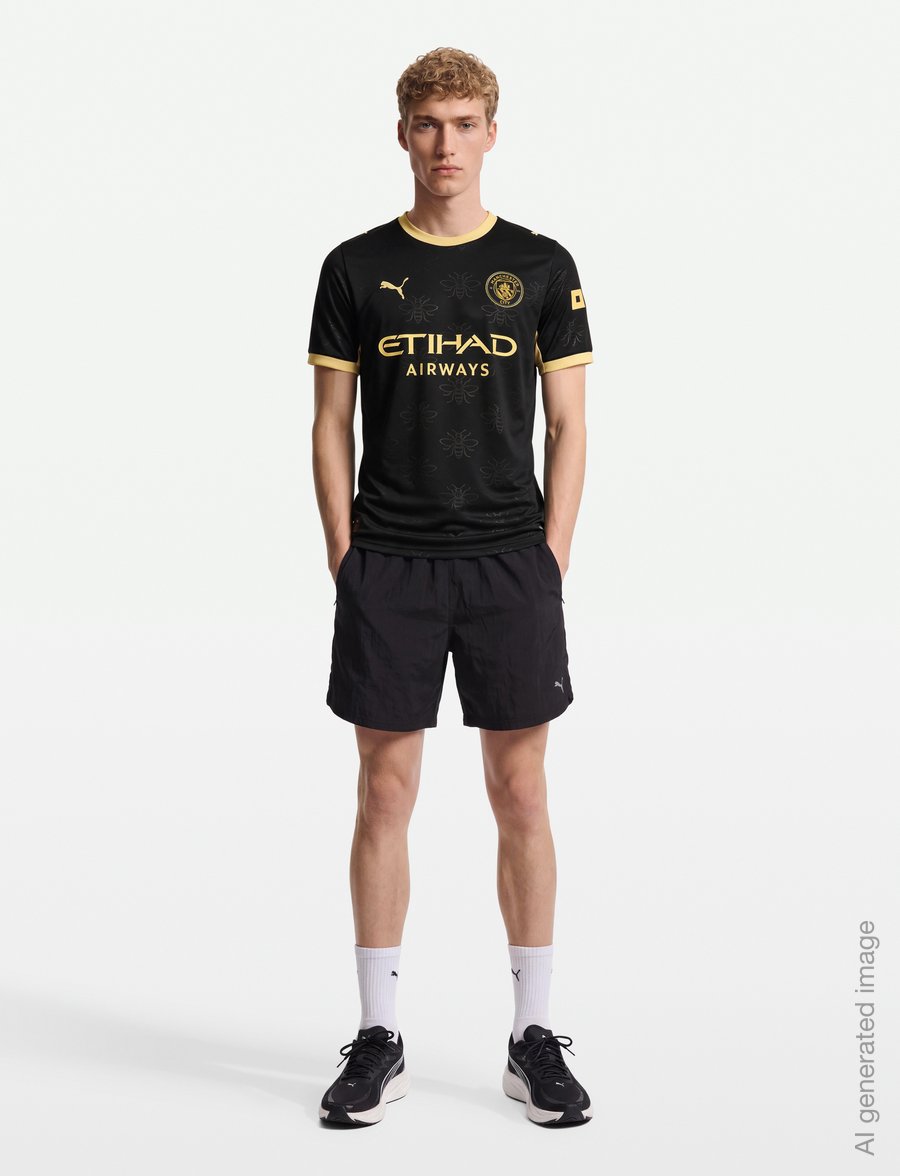 PUMA - Manchester City Away Jersey Replica 26/27 - fußballoberteile - puma black-flaxen - 0