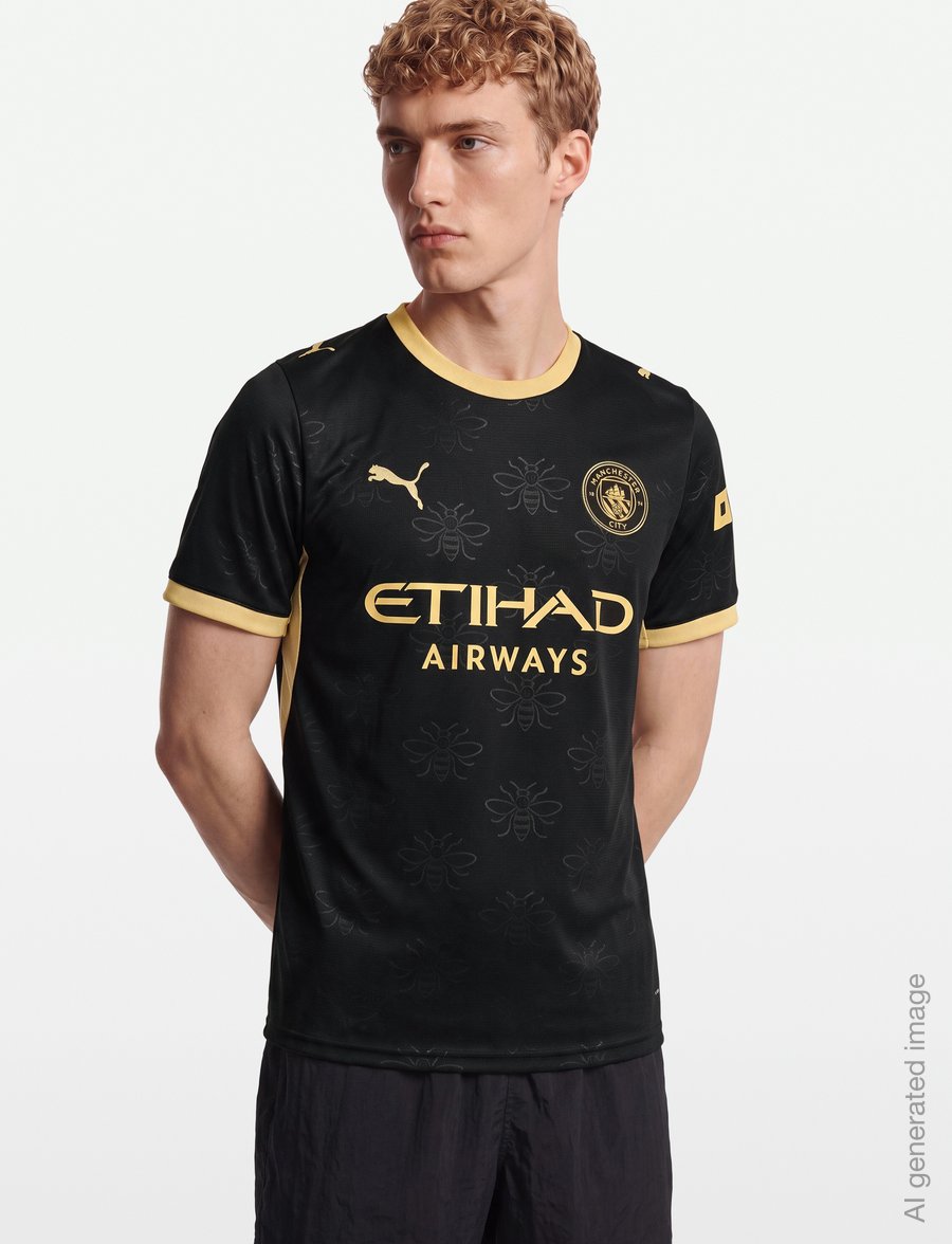 PUMA - Manchester City Away Jersey Replica 26/27 - fußballoberteile - puma black-flaxen - 3