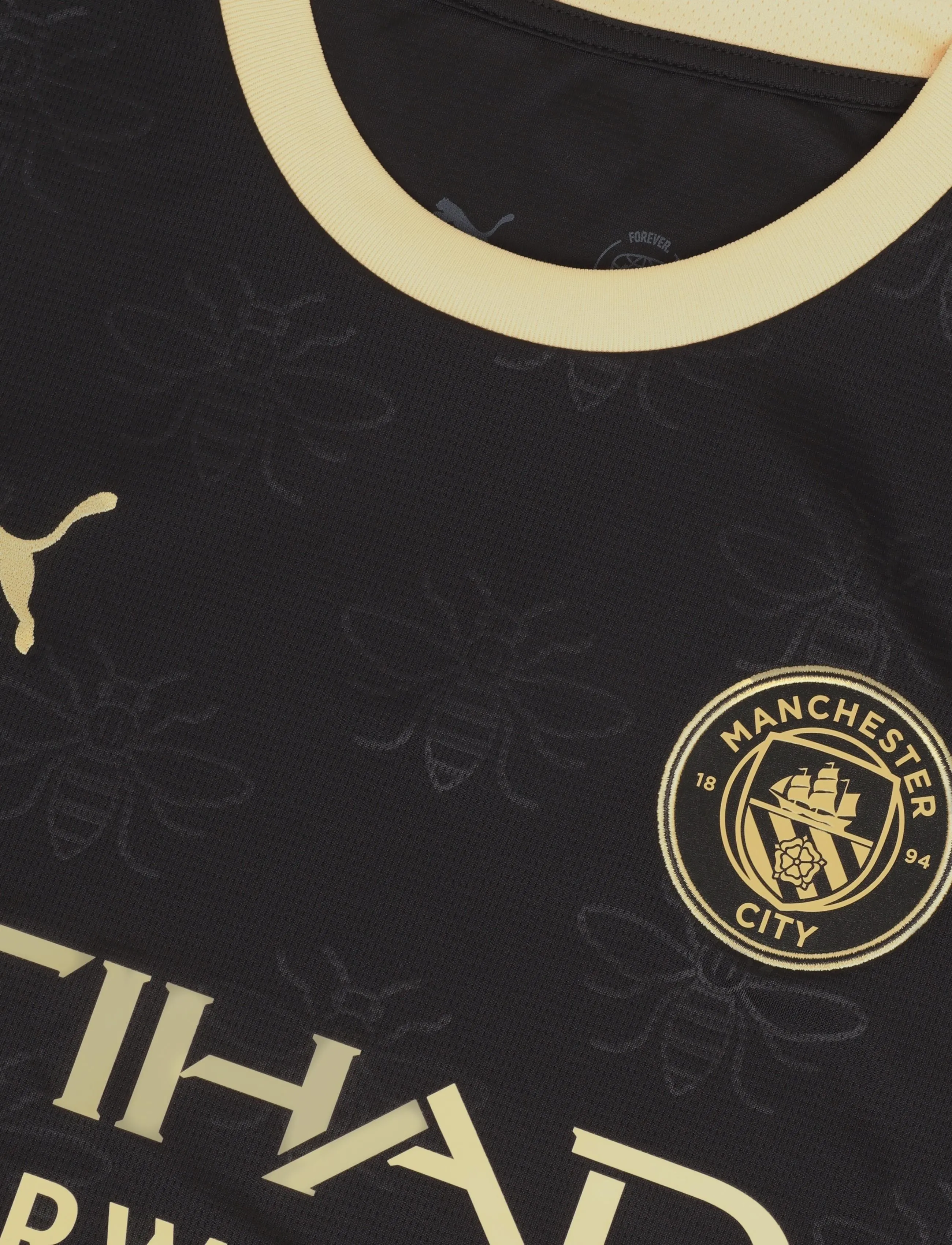 PUMA - MCFC Away Jersey Replica - puma black-flaxen - 2