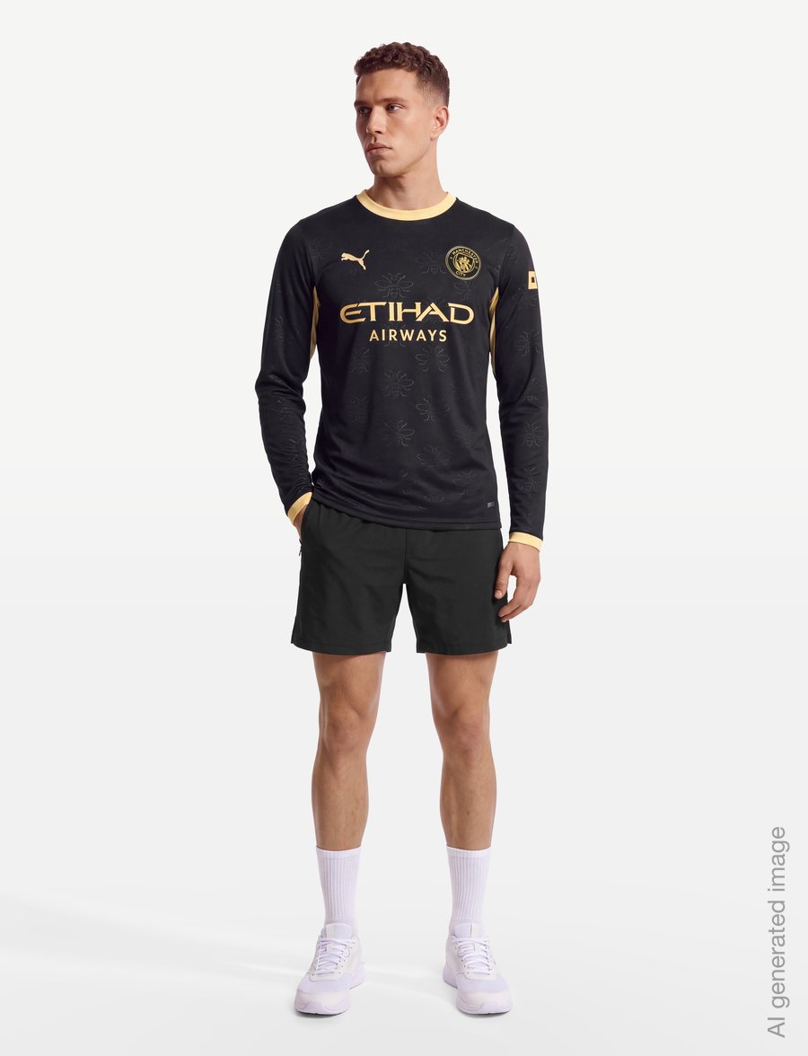PUMA - Manchester City Away Jersey Replica 26/27 LS - fußballoberteile - puma black-flaxen - 0