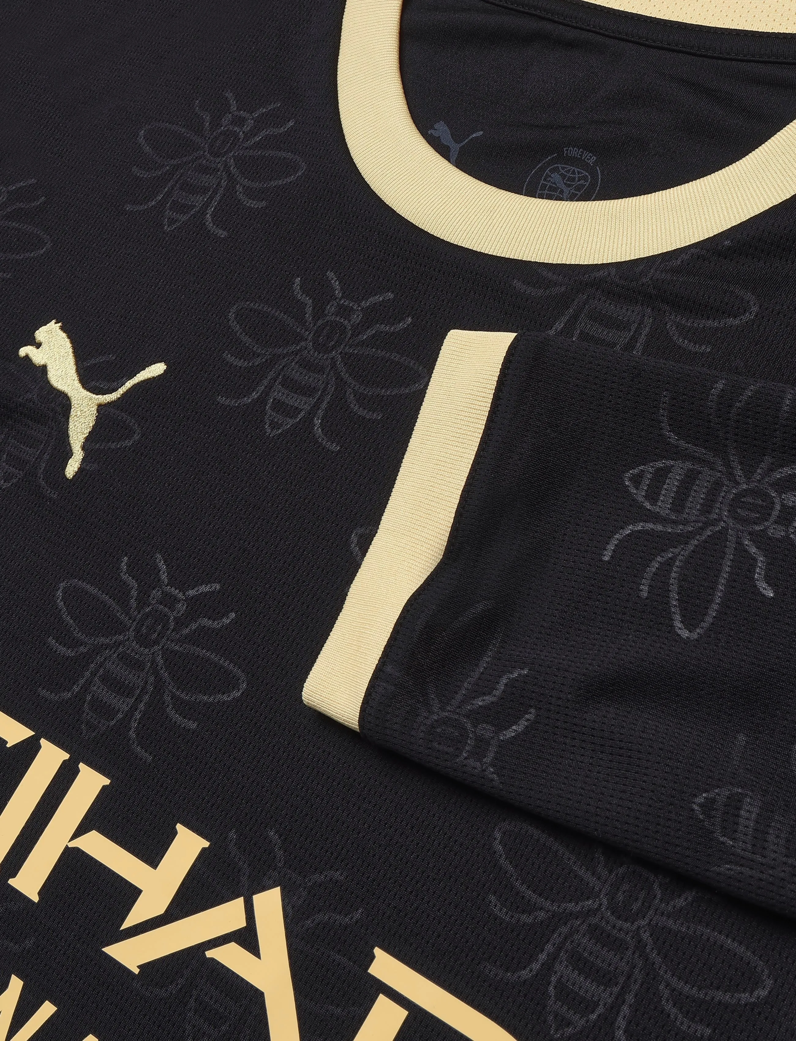 PUMA - MCFC Away Jersey Replica LS - puma black-flaxen - 2