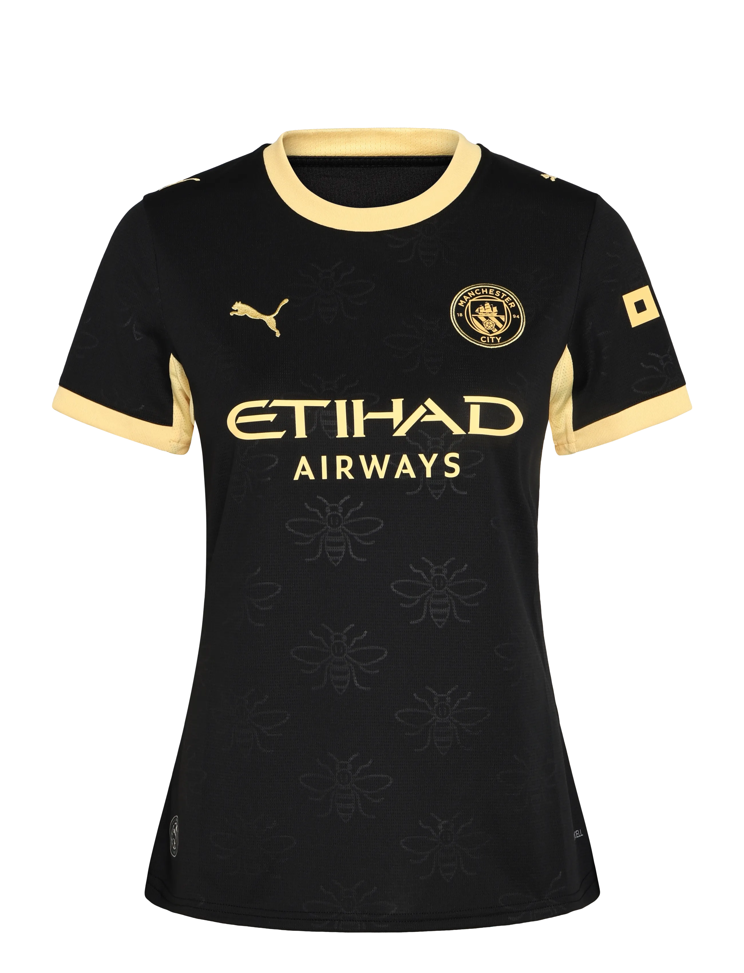 PUMA Manchester City Away Jersey Replica Women 26/27 - Fotbollströjor - PUMA BLACK-FLAXEN / black