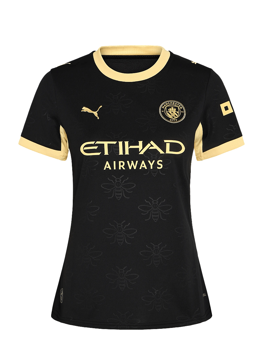 PUMA - Manchester City Away Jersey Replica Women 26/27 - jalgpallisärgid - puma black-flaxen - 0