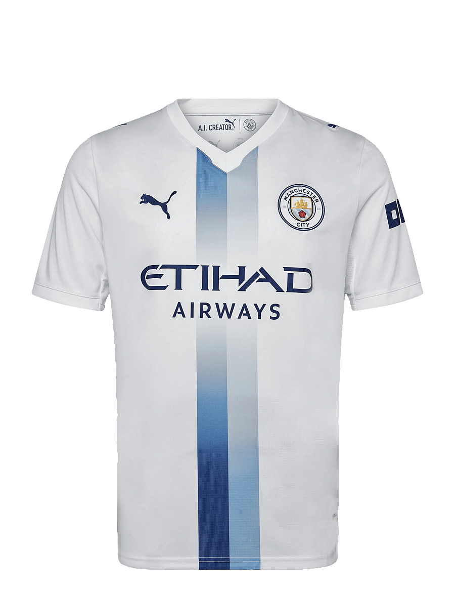 PUMA - Manchester City Third Jersey Replica - fußballoberteile - puma white-blazing blue - 0