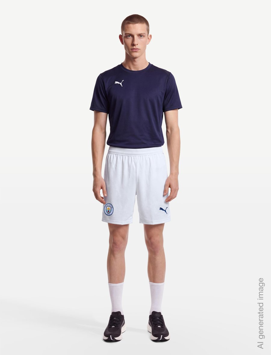 PUMA - Manchester City F.C. Shorts Replica - träningsshorts - puma white-blazing blue - 0