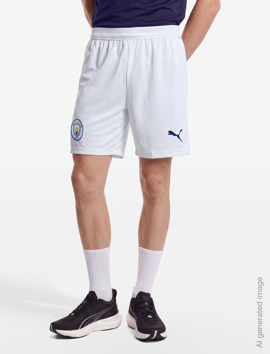 PUMA - Manchester City F.C. Shorts Replica - träningsshorts - puma white-blazing blue - 3