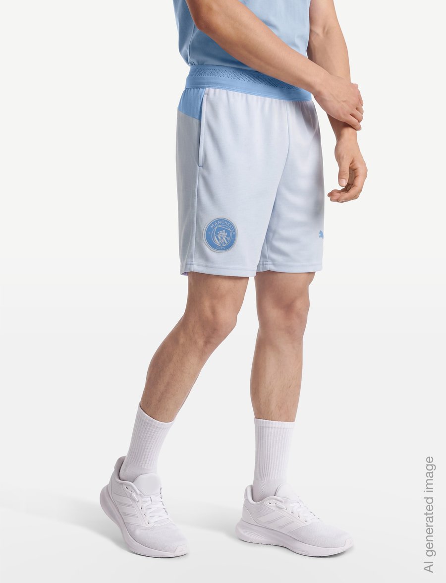 PUMA - Manchester City F.C. Shorts Replica Jr - sport-shorts - icy blue-team light blue - 3