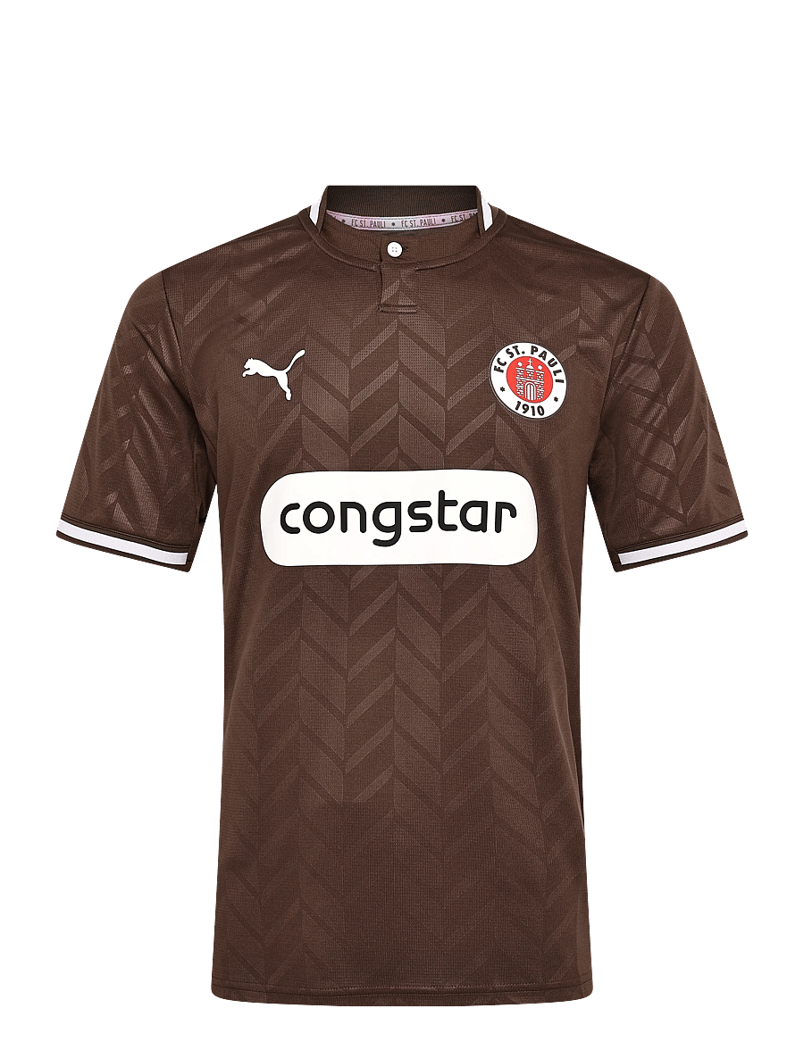 PUMA - FC St. Pauli Home Jersey Replica - fußballoberteile - espresso brown-puma white - 0