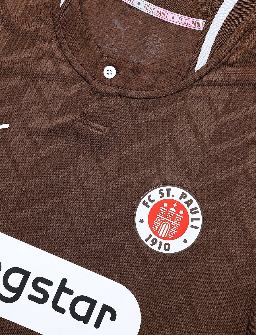 PUMA - FC St. Pauli Home Jersey Replica - fußballoberteile - espresso brown-puma white - 2