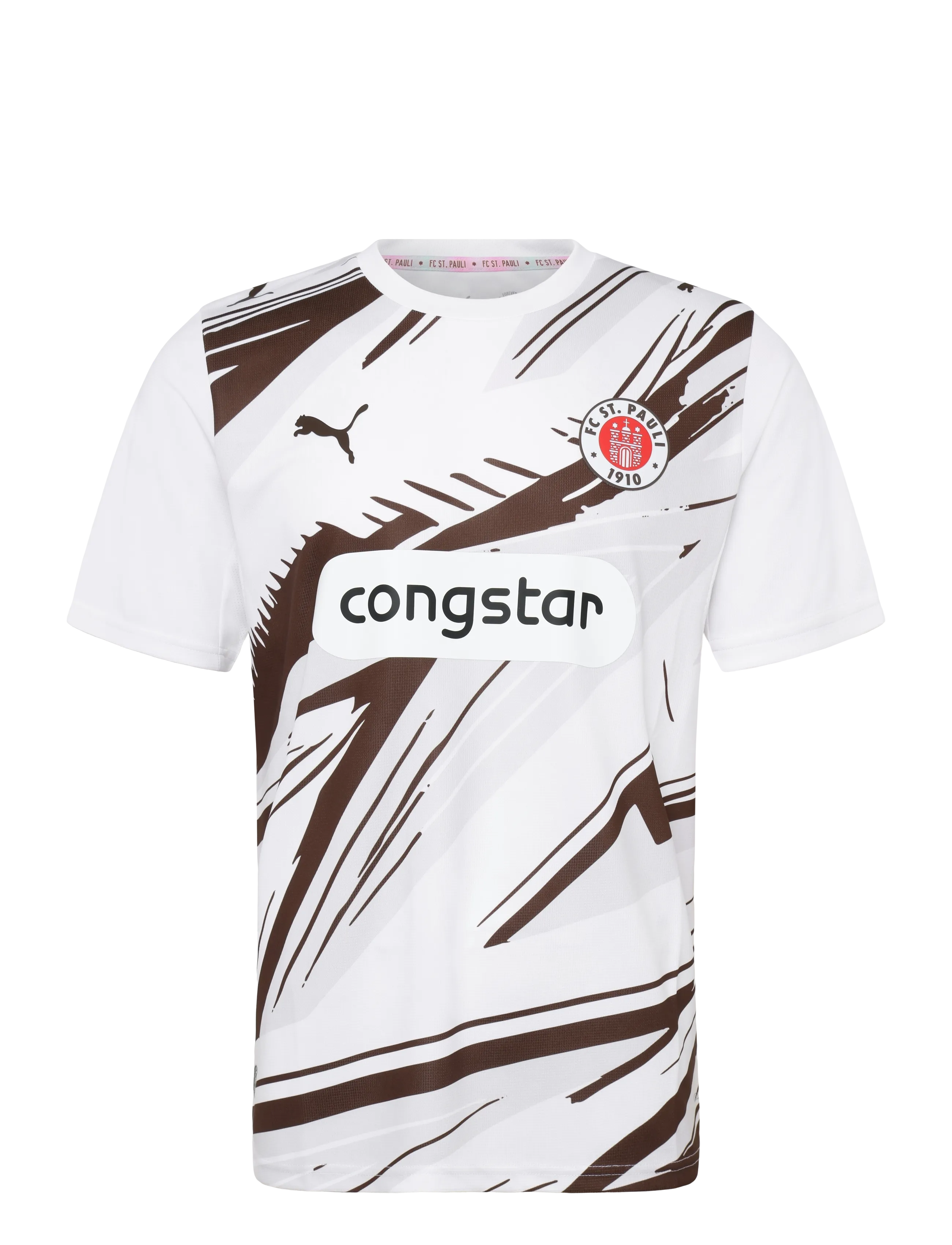 PUMA Fc St. Pauli Away Jersey Replica, Mænd, Fodbold Udebanetrøje, Hvid, Str: S