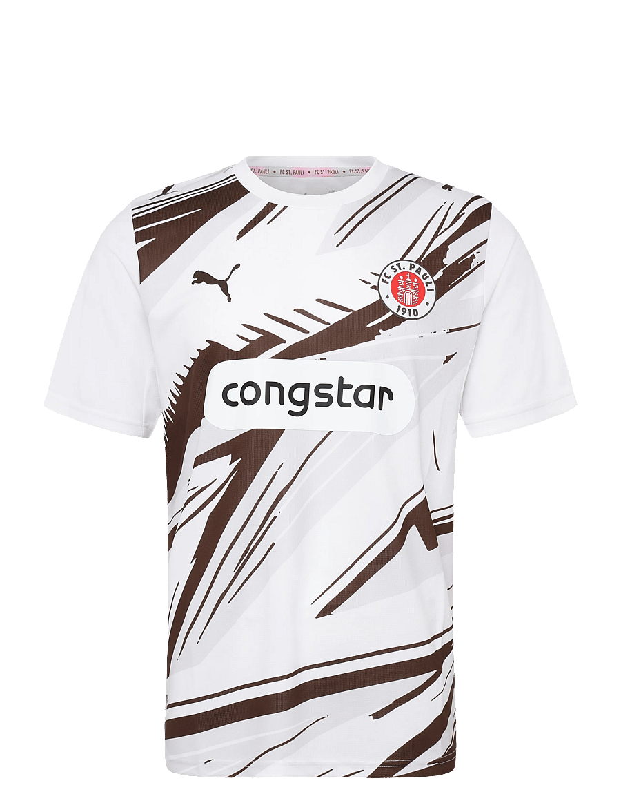 PUMA - FC St. Pauli Away Jersey Replica - puma white-espresso brown - 0