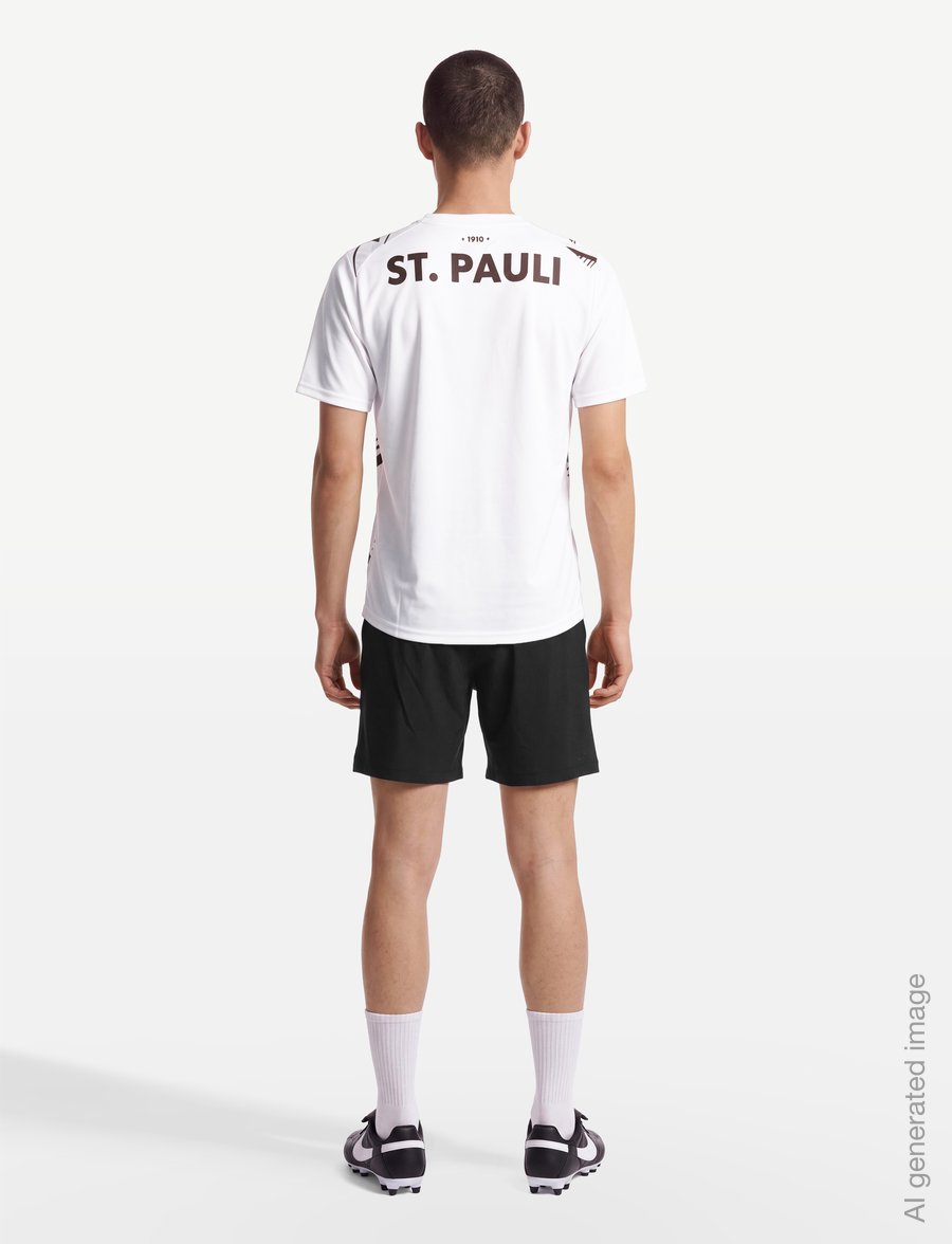 PUMA - FC St. Pauli Away Jersey Replica - futbolo marškinėliai - puma white-espresso brown - 4