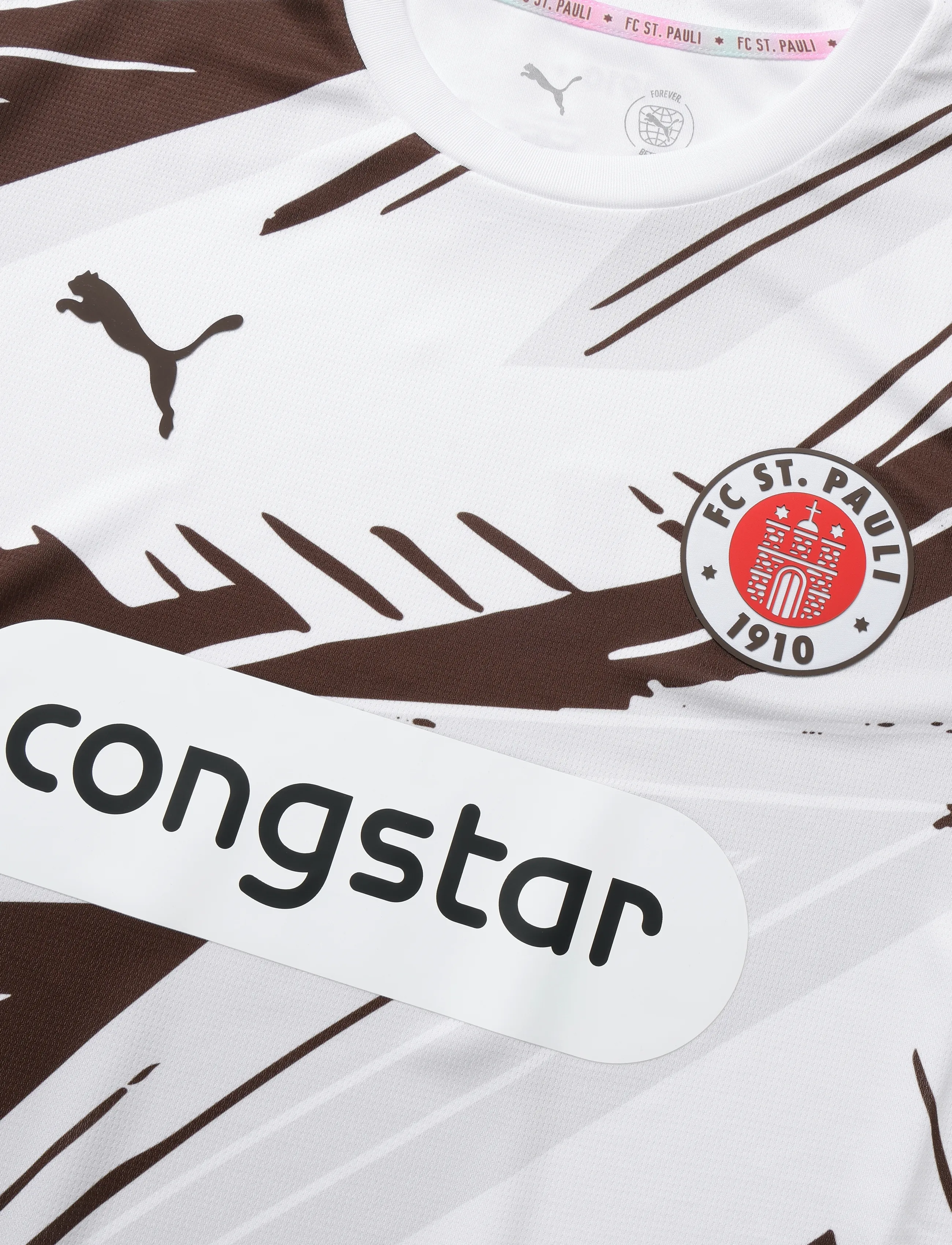 PUMA - FC St. Pauli Away Jersey Replica - puma white-espresso brown - 2