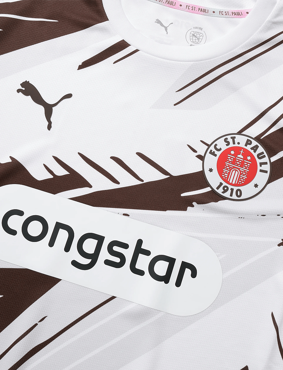 PUMA - FC St. Pauli Away Jersey Replica - puma white-espresso brown - 2
