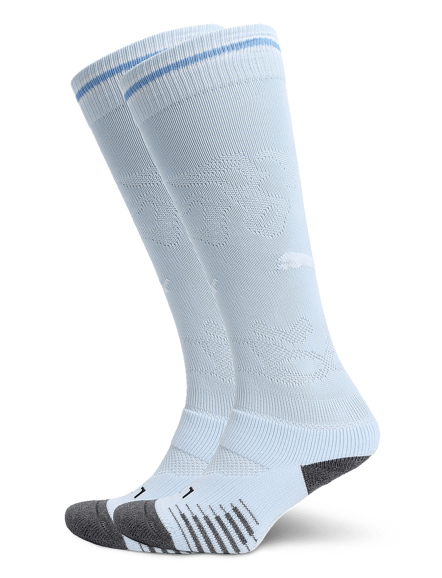 PUMA - MCFC Graphic Socks Replica - fodboldsokker - icy blue-team light blue - 0