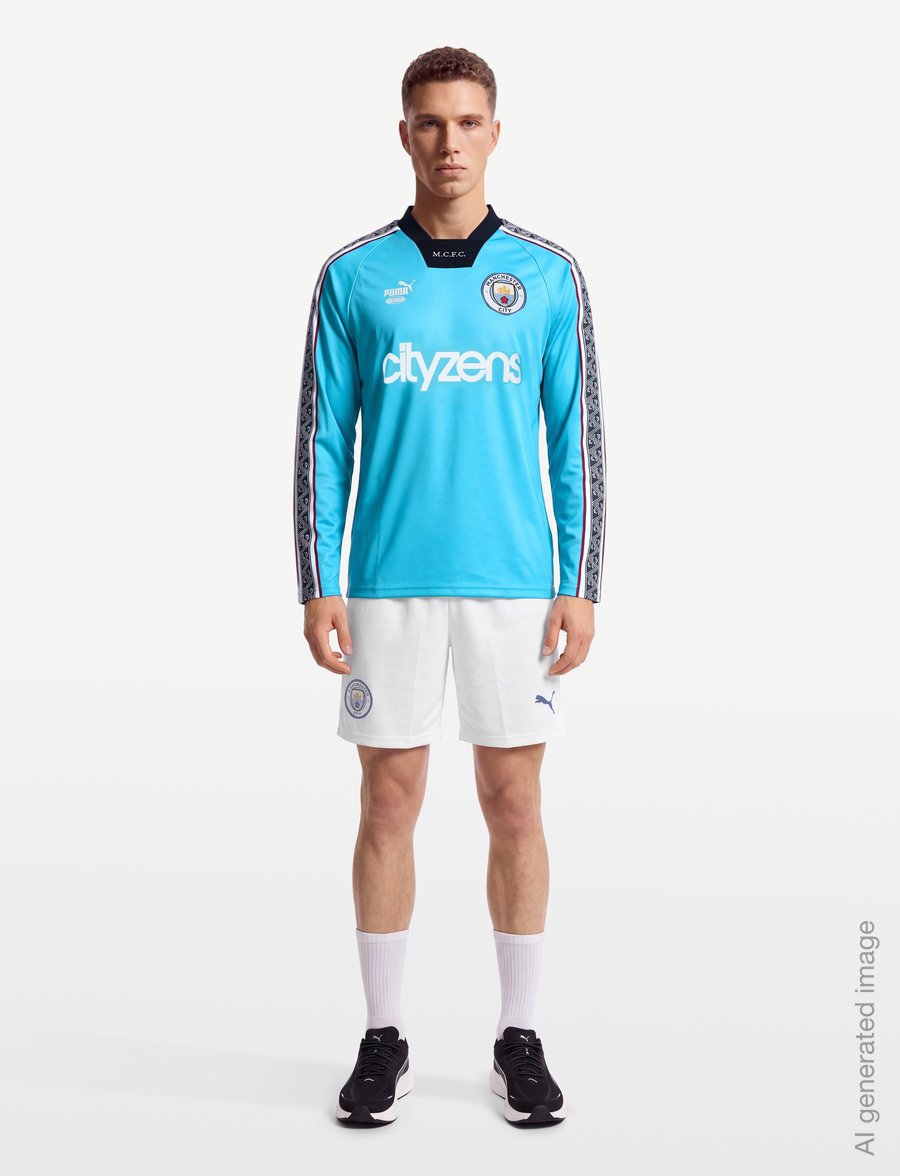PUMA - Manchester City F.C. KING Jersey LS - jalgpallisärgid - speed blue-puma white - 0