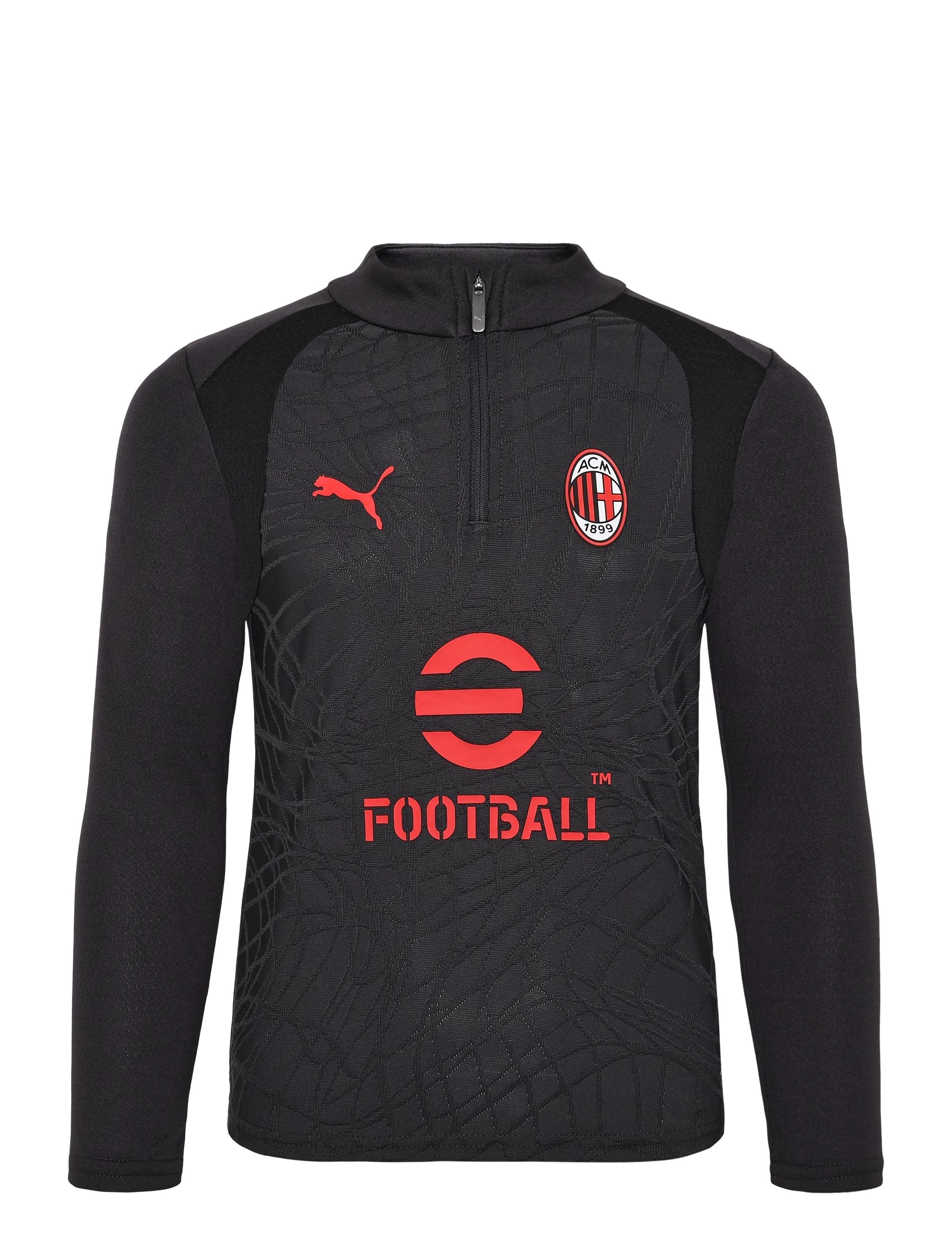 PUMA ACM Training 1/4 Zip Top Jr - Riided - FLAT DARK GRAY / grey