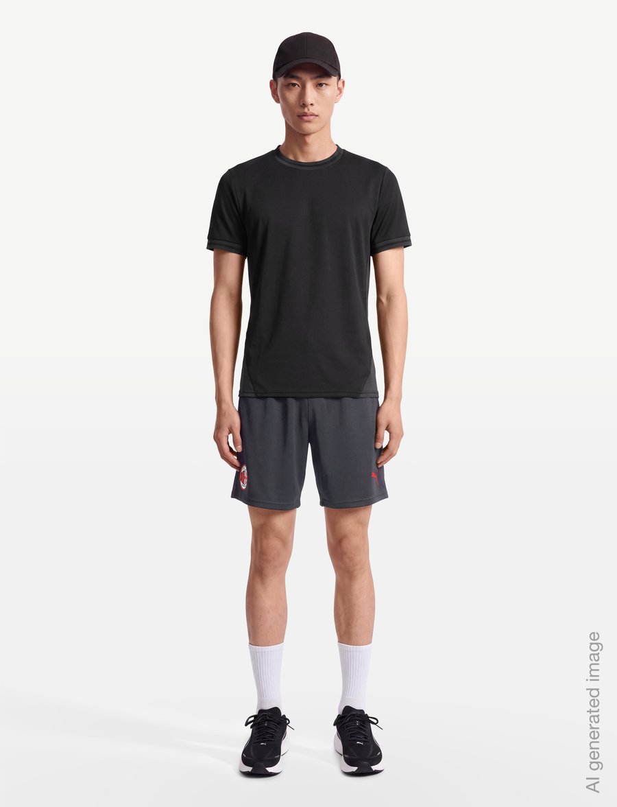 PUMA - AC Milan Training Shorts w/ pockets - träningsshorts - flat dark gray - 0