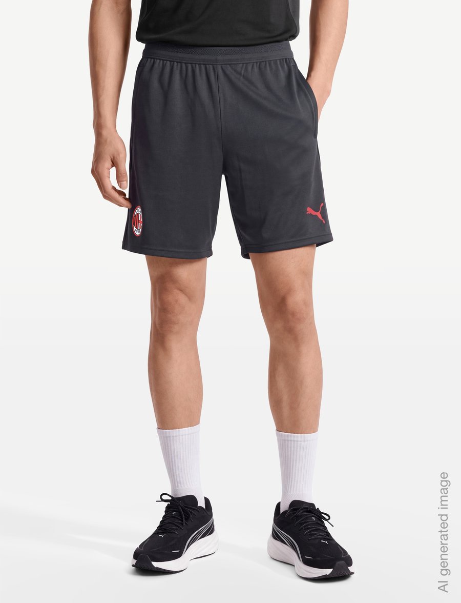 PUMA - AC Milan Training Shorts w/ pockets - träningsshorts - flat dark gray - 3