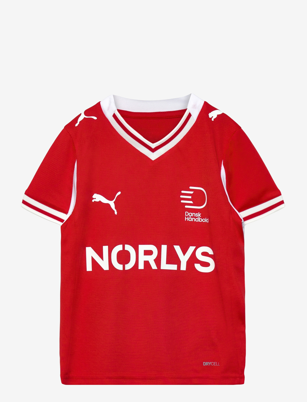 PUMA - DHF Home Jersey JR - lühikeste varrukatega t-särgid - puma red-puma white - 0