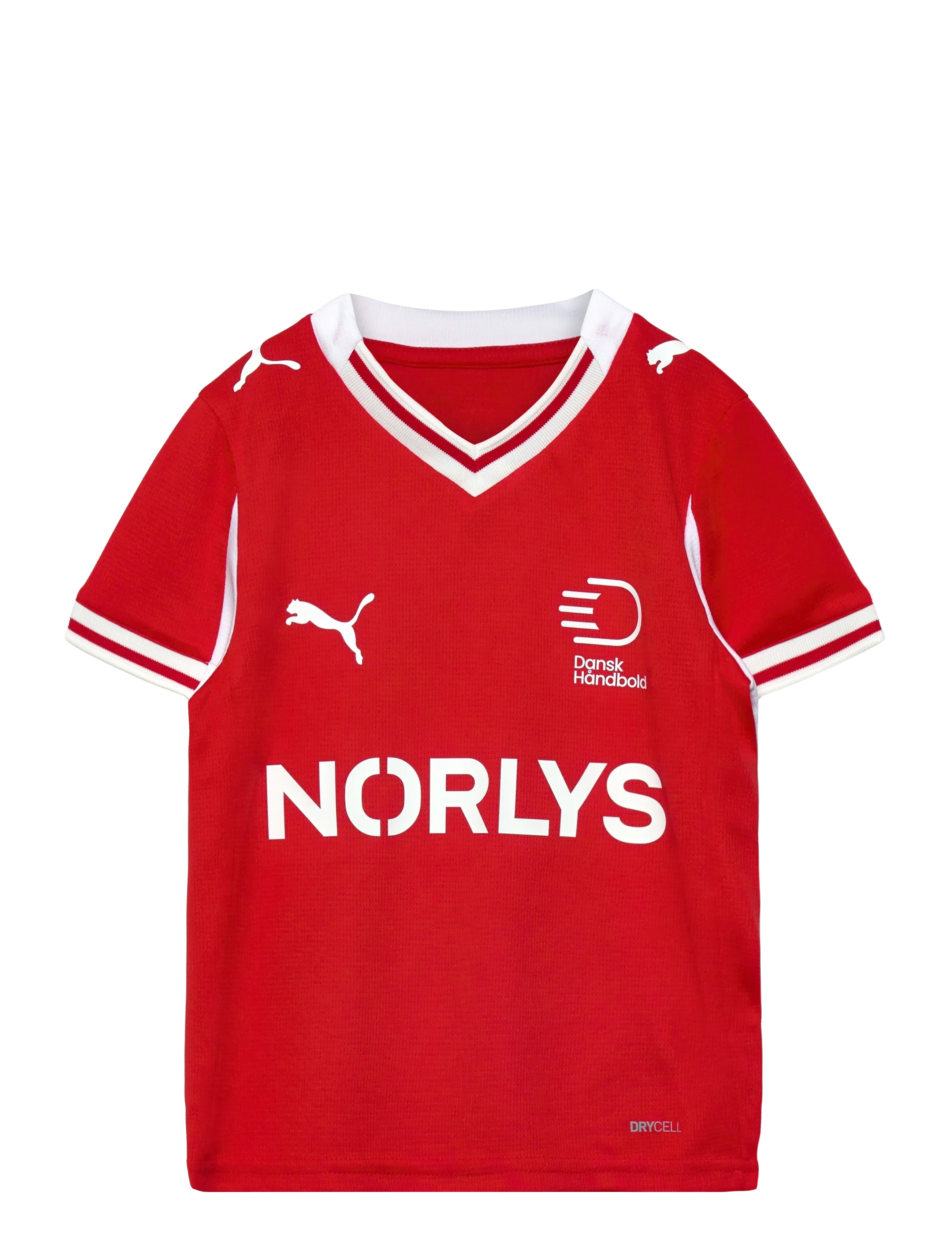 PUMA DHF Home Jersey JR - T-Shirts - PUMA RED-PUMA WHITE / red