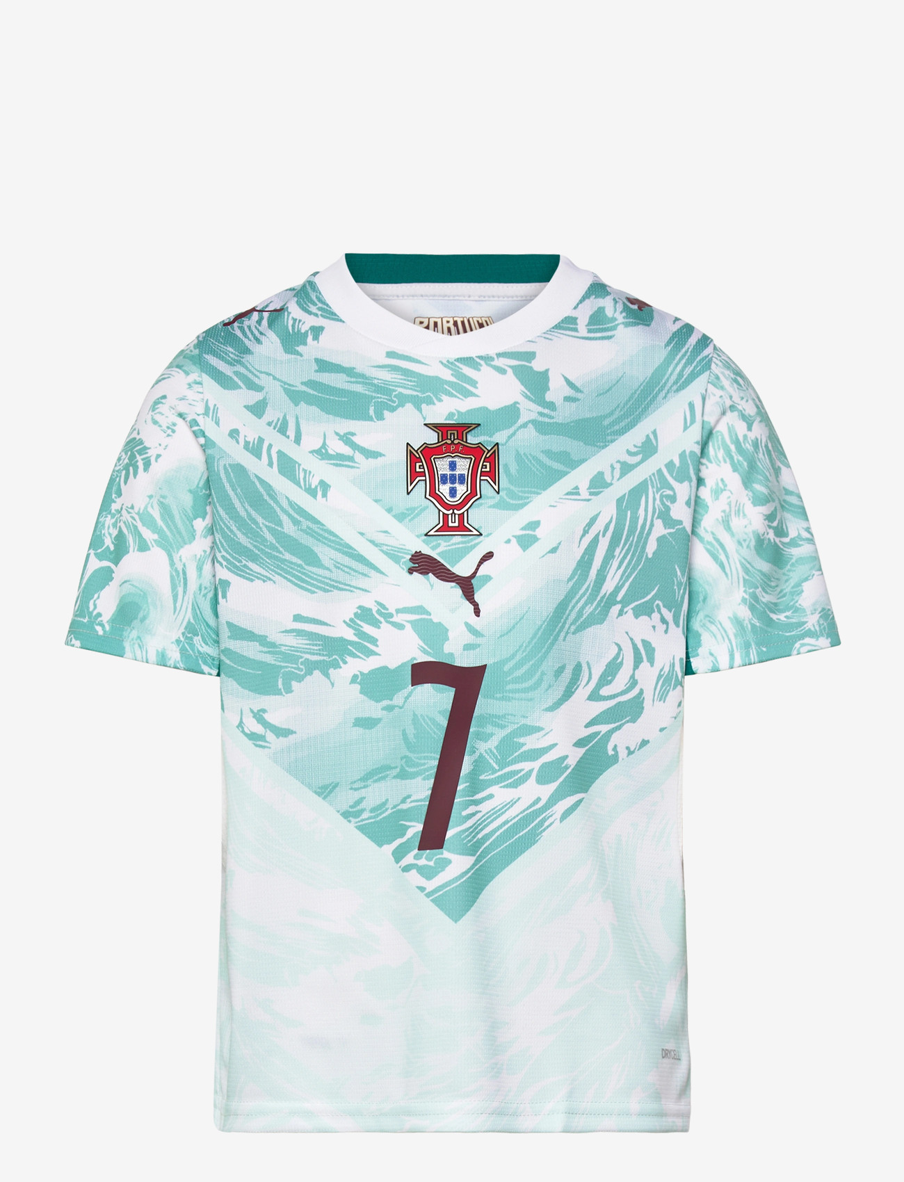 PUMA - FPF Away Jersey Replica Jr Player - sportstoppe - puma white-green lagoon - 0