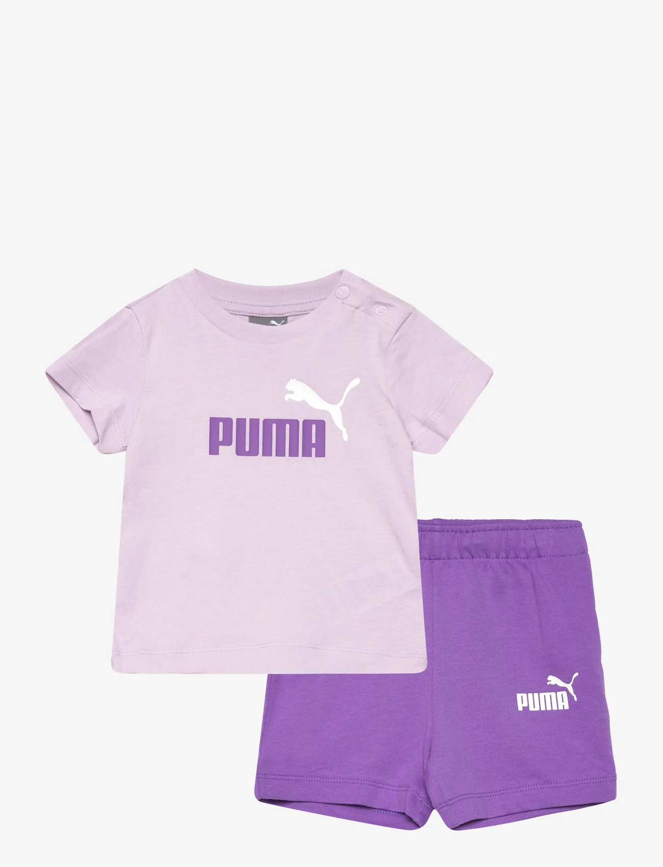 PUMA - Minicats Tee & Shorts Set - clothes - grape mist - 0