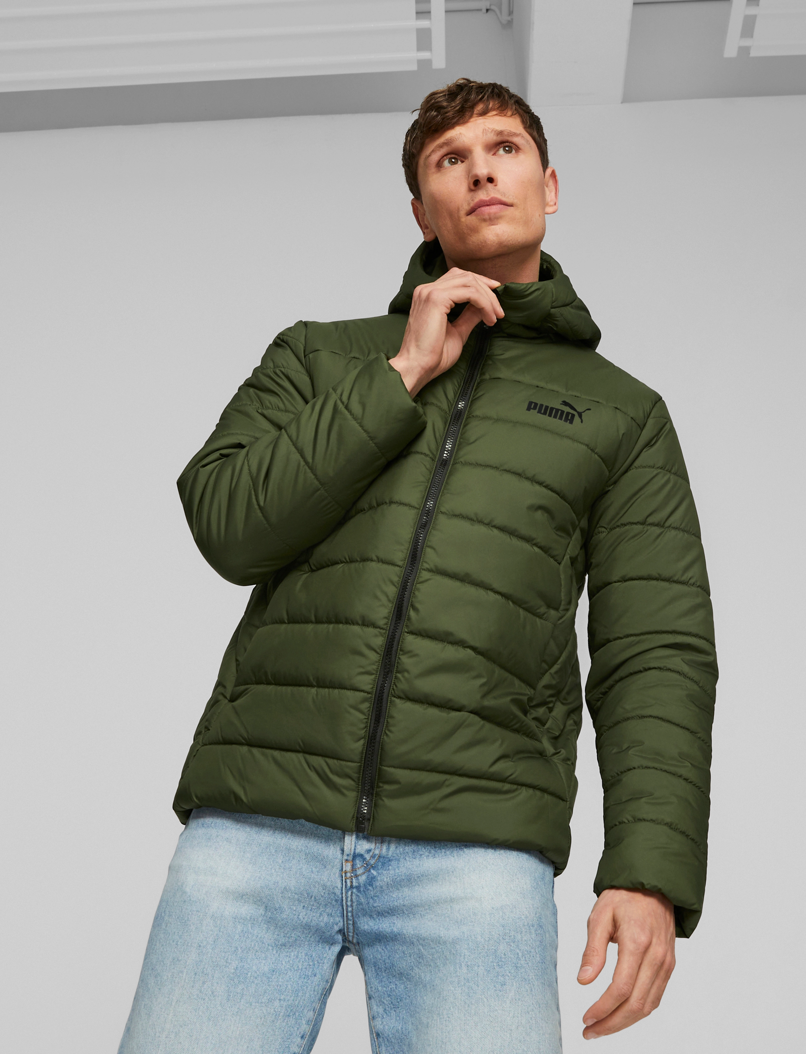 PUMA - ESS Hooded Padded Jacket - myrtle - 2