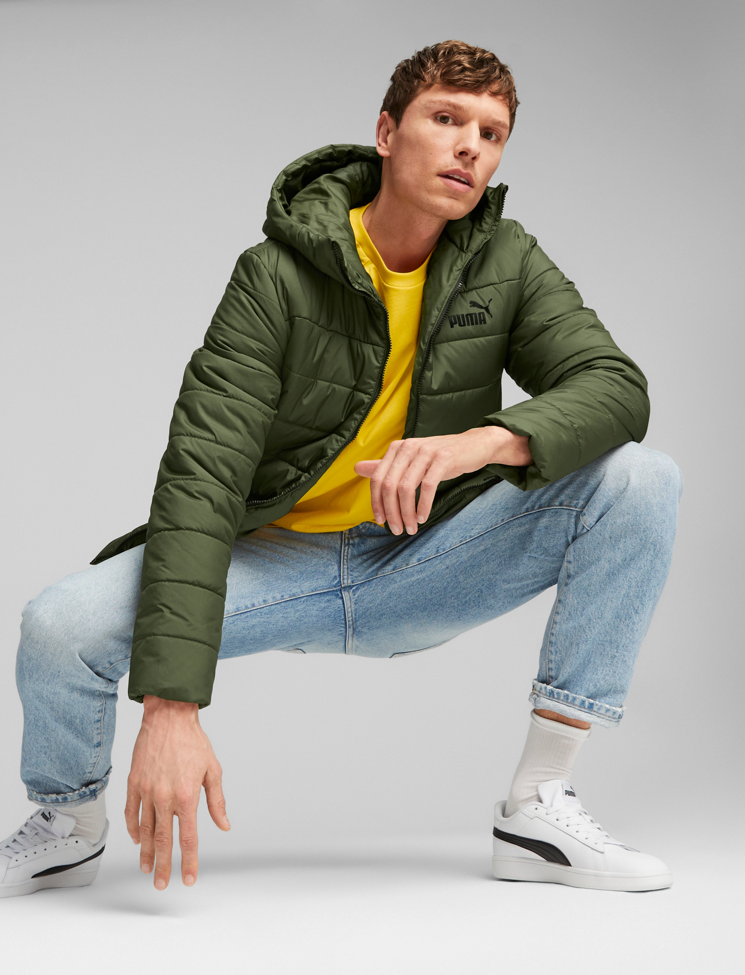 PUMA - ESS Hooded Padded Jacket - myrtle - 3