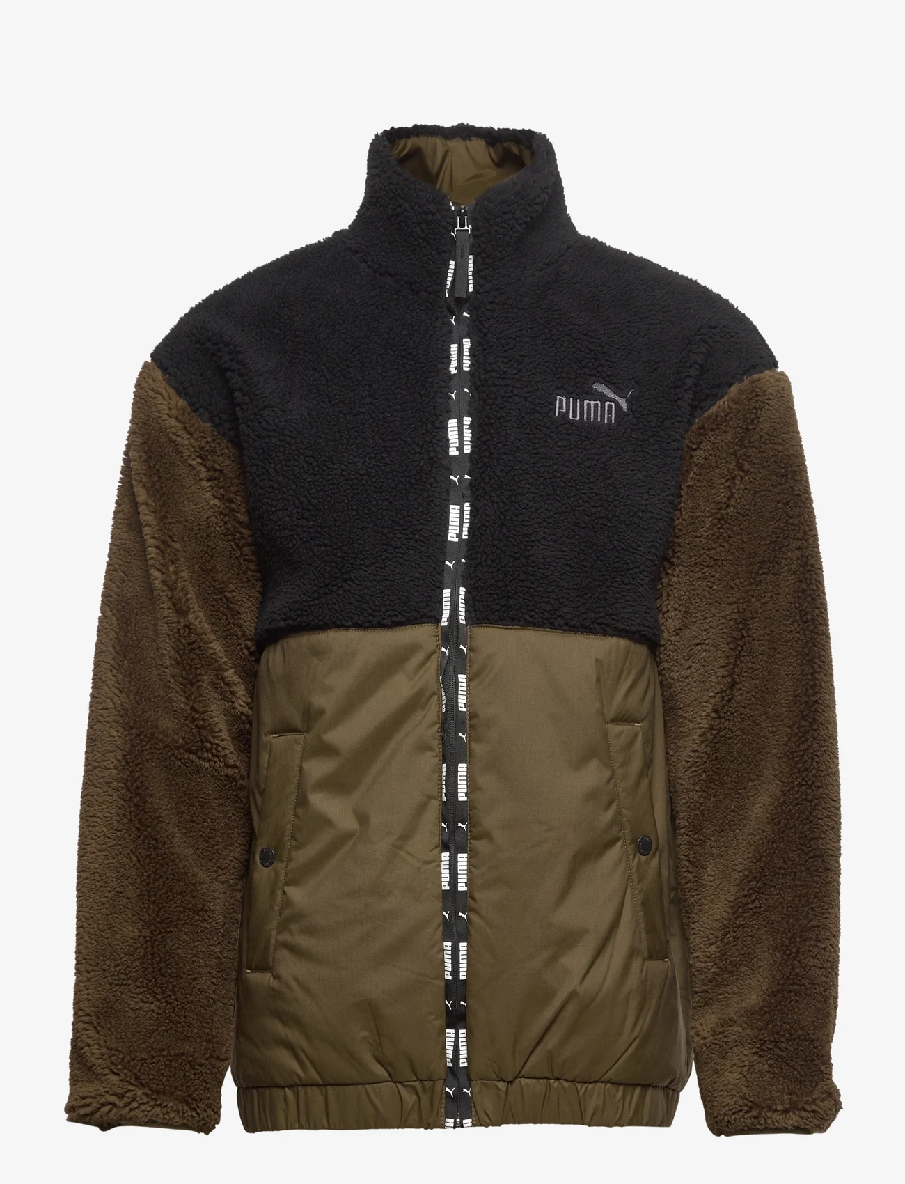 PUMA - Sherpa Jacket - mid layer jackets - deep olive - 0